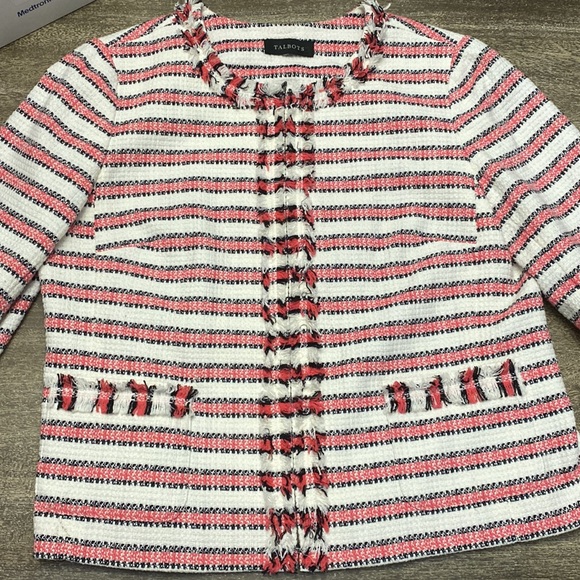 TALBOTS BLOOMING TWEED JACKET - Picture 5 of 12